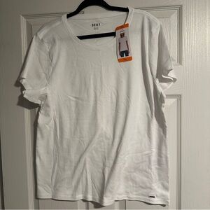 NWT | DKNY White Short Sleeve Tee